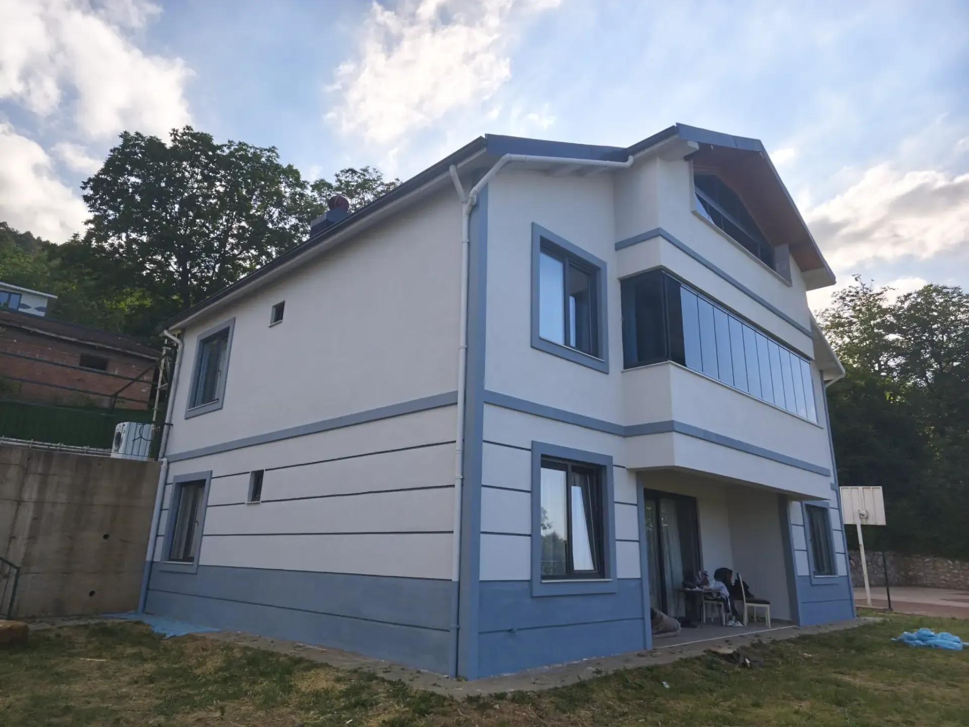 Bursa Müstakil Villa Dış Cephe Yenileme, Mantolama ve Modern Boya Uygulaması